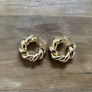 Gold Plated Twist/Cable Hoops
gorjana